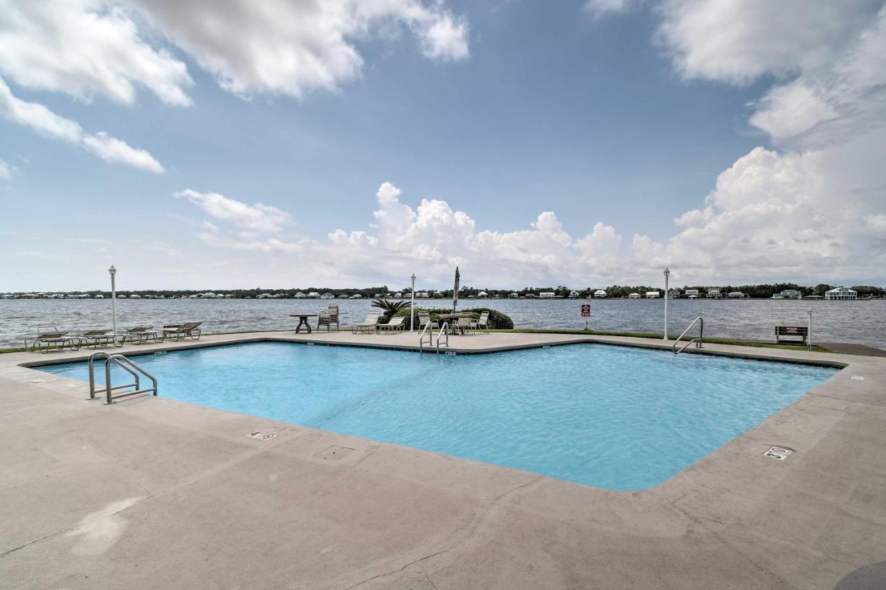 Waterfront Gulf Shores Condo With Patio, Pier And Pool Exterior foto